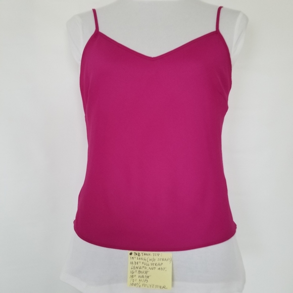 #318 NWT Jones Wear Silk Fuchsia Ruffles Blouse 4 - Picture 15 of 16